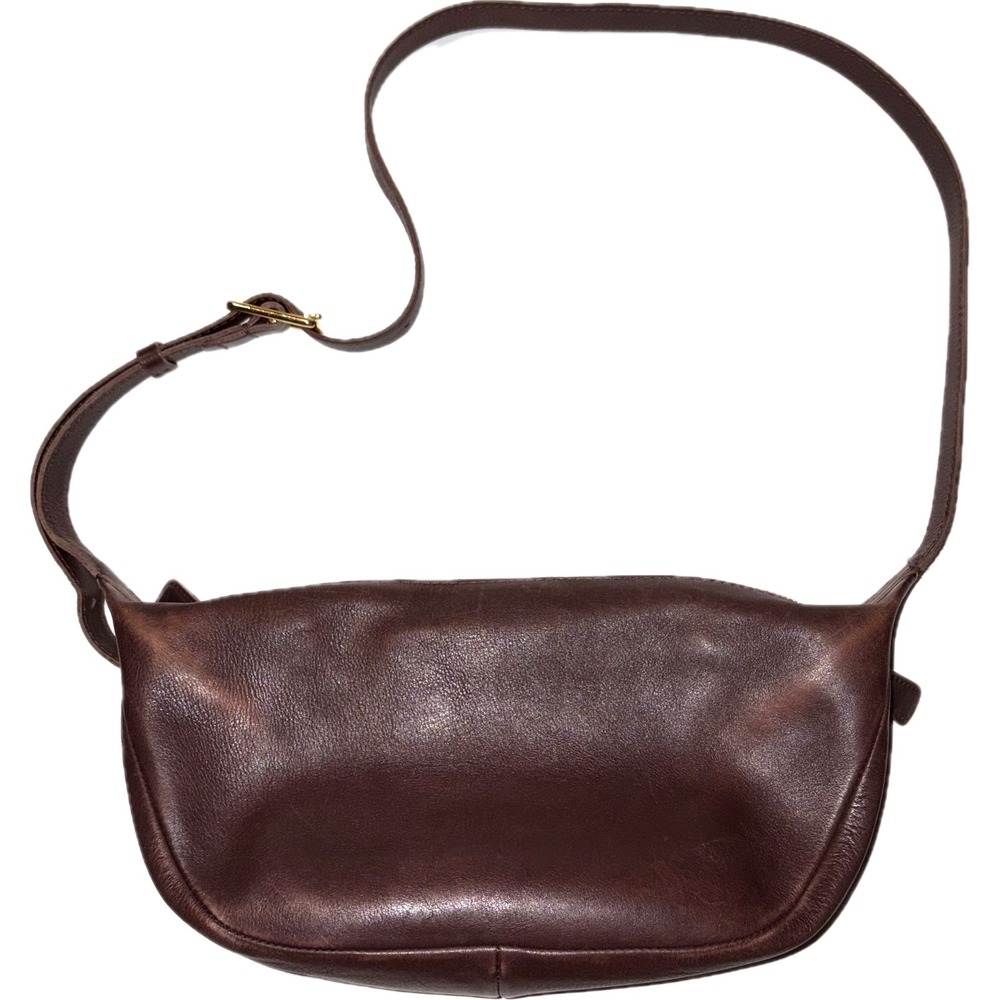 Madewell The Sling Crossbody Bag Chocolate Raisin Leather DISTRESSED